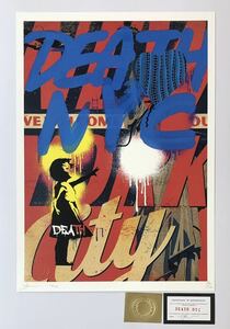 DEATH NYC アートポスター 世界限定100枚 バンクシー banksy ポップアート ストリートアート 風船と少女 草間彌生 かぼちゃ 現代アート 