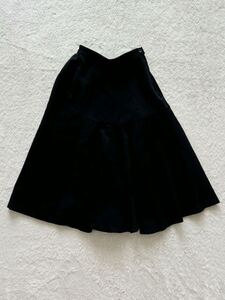 80年代 COMME des GARCONS sizeS 切り替えデザインスカート ブラック 黒 AD1988 コムデギャルソン ウールスカート ボリューム