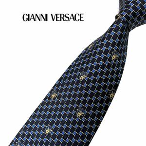 GIANNI VERSACE ネクタイ メドゥーサ柄 パターン柄 ジャンニヴェルサーチ USED 中古 m992