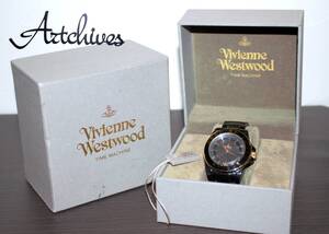 ☆時計☆Vivienne Westwood (ヴィヴィアンウエストウッド)☆VV048GDBK クォーツ BK文字盤 メンズ 腕時計☆稼動品☆『VRW-646』