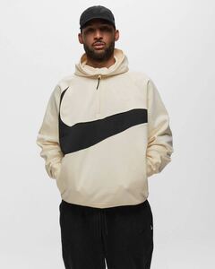 2XL 新品 NIKE ナイキ スウッシュ フリース ハーフジップ L/S フーディ スウェット パーカー ビッグスウッシュ メンズ 1/2ジップ