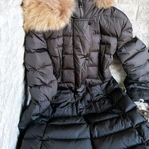 ◇モンクレール◇MONCLER KHLOE 2018年 ナイロン ダウンコート ダウンジャケット 0 S ブラック 黒 ブランド