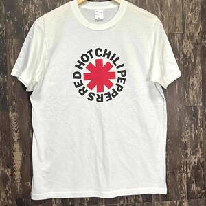 RED HOT CHILI PEPPERS・レッドホットチリペッパー・ロックTシャツ・白・XL