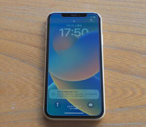 極美品 SIMフリー iPhone XR 64GB ホワイト