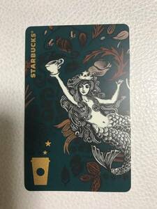 【Starbucks】スターバックス カード　人魚青　中国　レア品　中古