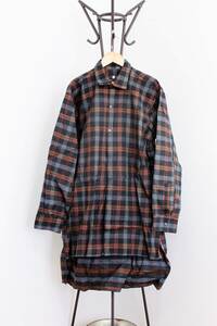 50s FRENCH FARMERS GRANDPA SHIRT / デッドストック NOS ヴィンテージ フランス グランパシャツ / ユーロ フレンチワーク スモック