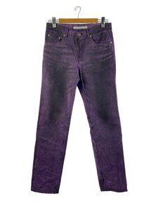 JOHN LAWRENCE SULLIVAN◆20AW/5POCKET FLOCKED DENIM PANTS/ボトム/46/コットン/パープル