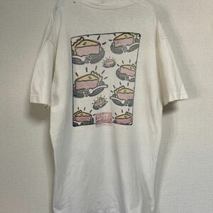 90s USA ビンテージ ヴィンテージ Tシャツ tee アメリカ 古着 オールド ボロ ジャンク 企業物 ロゴ スイーツ ケーキ アート バンド ロック