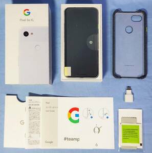 Google Pixel 3a XL Purple-ish 保護ケース付 国内モデル SIMフリー Android 12