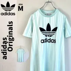 ☆レア 膝丈ワンピース adidas Originals ビッグロゴ ストライプ