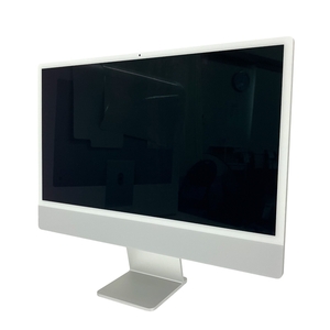 【動作保証】 Apple iMac 24インチ M3 2023 MQR93J/A 一体型 デスクトップ パソコン 8GB SSD256GB Ventura シルバー 中古 美品 T8851744