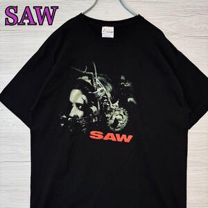 【入手困難】 SAW ソウ Tシャツ　Lサイズ　ムービー　映画　ヴィンテージ　海外輸入　ジグソー　ホラー　ゆったり　一点物　レア　半袖