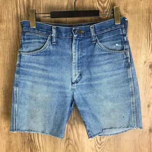 70s VINTAGE Wrangler カットオフ デニム パンツ メンズ S ショーツ ショートパンツ ハーフパンツ 70年代 ラングラー 古着 e24051805