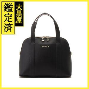 FURLA フルラ ハンドバッグ ショルダーバッグ 2WAY ブラック レザー【473】