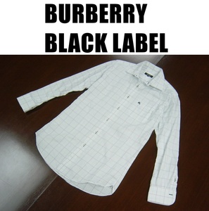 バーバリーブラックレーベル長袖シャツ/BURBERRY BLACK LABEL ドレスシャツ/サイズ３８/ホワイト