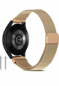 時計バンド ステンレス 22mm 時計 ベルト 長さ自由調整 スマートウォッチバンド ベルト 腕時計バンド 交換ベルト 金属ベルトゴールド色