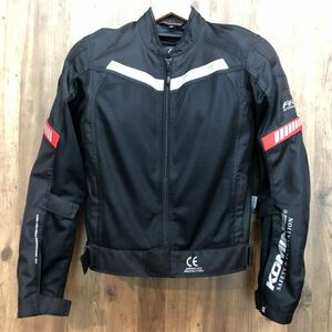 tu132s コミネ KOMINE バイク用 プロテクトハーフメッシュジャケット 黒 JK-127 M ※中古 【津山店】