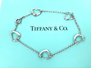 ティファニー　TIFFANY　5パール　オープンハート　ブレスレット　シルバー925　YAS-8134