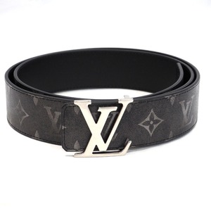 Th971981 ルイ・ヴィトン ブラッシュド・モノグラム ベルト・LV イニシャル 40MM リバーシブル M8741 ブラック LOUIS VUITTON 未使用