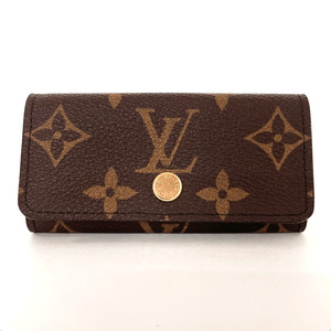 ルイヴィトン LOUIS VUITTON キーケース M69517 ミュルティクレ 4 4連 モノグラムキャンバス ブラウン ユニセックス