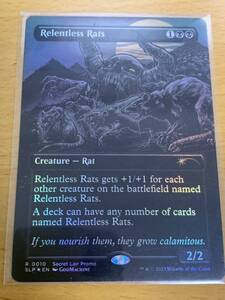 ★☆MTG SLD 《執拗なネズミ/Relentless Rats》 FOIL 英語版　プロモ SLP Secret lair☆★