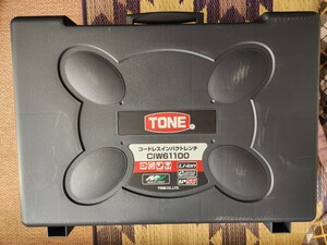 未使用　TONE/トネ CIW61100 コードレスインパクトレンチ 差込角19.0mm バッテリー2個付