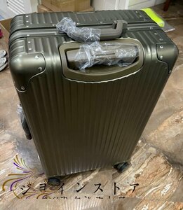 大型、アルミニウム-マグネシウム合金スーツケース、スーツケース、TSA税関コンビネーションロック、26インチ