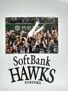 NPB カルビー プロ野球 チップス 2020年 第1弾 チェックリストカード 福岡ソフトバンクホークス C-03 ソフトバンク 日本シリーズ胴上げ場面