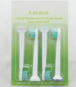 小型ヘッド HX6024 互換 ソニックケアー 4本 フィリップス 電動歯ブラシ HX-6024 Philips Sonic