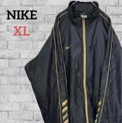 美品✨NIKE ナイキ 中綿ジャケット ロゴプリント ブラック XL