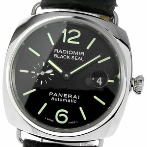 パネライ PANERAI PAM00287 ラジオミール ブラックシール デイト 自動巻き メンズ 箱・保証書付き_800431