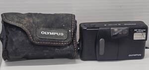 M-7714　【同梱不可】980円～ 現状品　OLYMPUS AF-10 SUPER　フィルムカメラ　コンパクト　ブラック　通電未確認　ケース付き