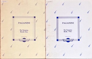 パガニーニ 6つのソナタ 第1-2巻 (ヴァイオリン+ピアノ)輸入楽譜 Paganini Six Sonatas Bool 1-2 洋書