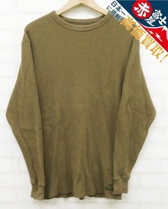 8T7432/TROPHY CLOTHING ヘビーウェイトミリタリーサーマルTシャツ トロフィークロージング ワッフル