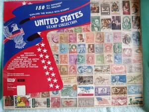 ◇　スタンプコレクション STAMP COLLECTION UNITED STATES 切手　使用済み　海外　お土産　昭和レトロ