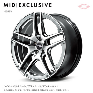 RMP 025SV アルミホイール 1本 20x8.5 +45 114.3 5H( ハイパーメタルコート/ブラッシュド/アンダーカット) / 20インチ MID