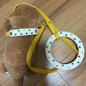 犬用 首輪 イエロー ラインストーン キラキラ オシャレ 未使用