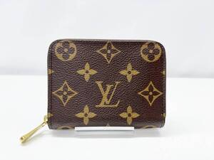 美品　Louis Vuitton　ルイヴィトン　モノグラム　ジッピーコインパース　ジップ　コインケース　ミニ財布　ブラウン　RFID M60067