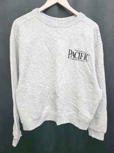 ◇ MOUSSY マウジー 裏起毛 長袖 トレーナー サイズF グレー系 レディース P