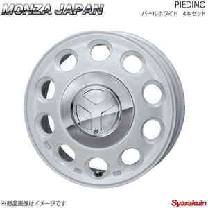 MONZA JAPAN PIEDINO ホイール4本 アルト HA24S【14×4.5J 4-100 INSET45 パールホワイト】