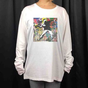 新品 ミスターブレインウォッシュ バンクシー 花束 投げ アート ロンT 長袖 Tシャツ XS S M L XL ビッグ オーバー サイズ XXL~4XL パーカー