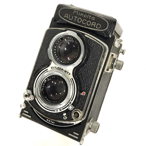 1円 Minolta AUTOCORD ROKKOR 1:3.5 75mm 二眼レフ フィルムカメラ 光学機器
