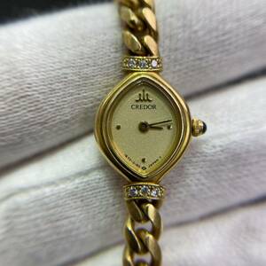 Seiko セイコー　credor クレドール　腕時計　　18kt 18金　750 ゴールド　クォーツ時計　レディース婦人用　高級時計