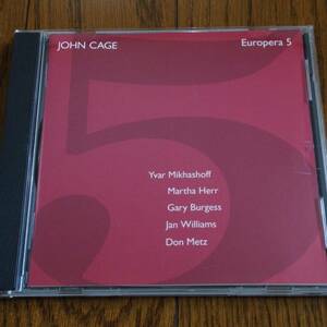 『John Cage / Europera 5』CD 送料無料 David Tudor, John Cale, Tony Conrad