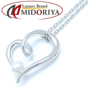 MIKIMOTO ミキモト ハート ネックレス ベビーパール 真珠 シルバー925/292846【中古】