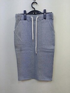 [9025]BEDWIN -WOMAN-ベドウィンレディースライン/LONG SWEAT SKIRTCLAIRE/GRAY/サイズ0【国内正規品/新品未使用/定価以下】