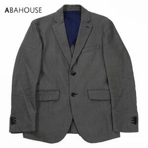 1円出品■ABAHOUSE グレー テーラードジャケット 春 薄手 軽量 2(M) (RU-104)