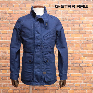 1円/G-STAR RAW/Sサイズ/ブルゾン BACK POCKET FIELD JKT D16185-B814 キャンバス 無地 ガーメントダイ 新品/紺/ネイビー/jh182/