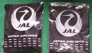 【ラスト１】　未使用品　JAL　日本航空　２個　セット　巾着　ポーチ　非売品　レア　即決価格　鶴丸