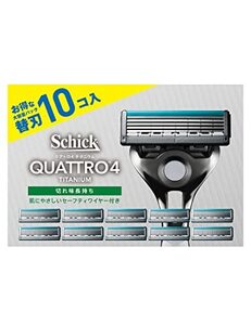 Schick(シック)クアトロ4チタニウム 替刃(10コ入) 髭剃り カミソリ